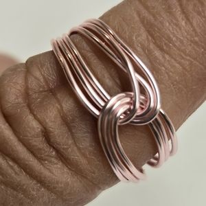 Rose Gold Wrapped Triple Twisted Ring